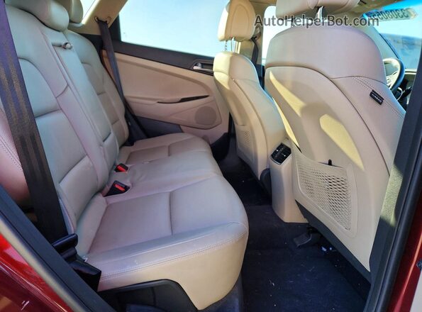 KM8J33A28GU209448 2016 HYUNDAI TUCSON Бордовый Вид задней части салона