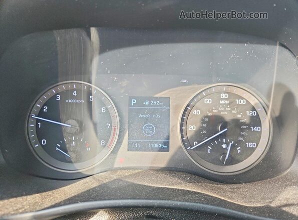 KM8J33A43KU072817 2019 HYUNDAI TUCSON White Vista del cuadro de instrumentos