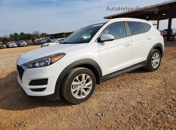 KM8J33A43KU072817 2019 HYUNDAI TUCSON White Vista tres cuartos delantera izquierda