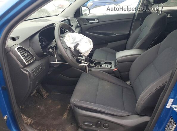 KM8J33AL2KU863363 2019 HYUNDAI TUCSON Blue Вид салону спереду
