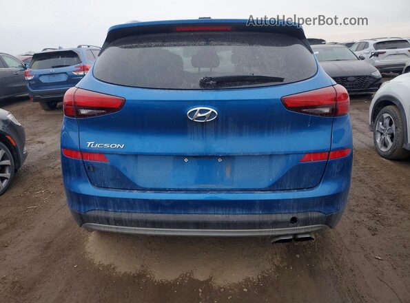 KM8J33AL2KU863363 2019 HYUNDAI TUCSON Blue Вид ззаду