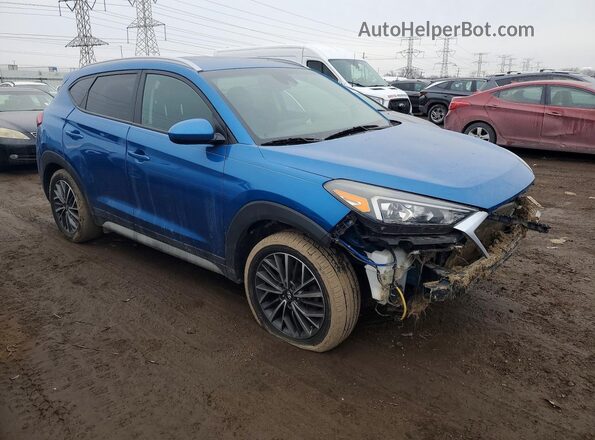 KM8J33AL2KU863363 2019 HYUNDAI TUCSON Blue Передня права чверть