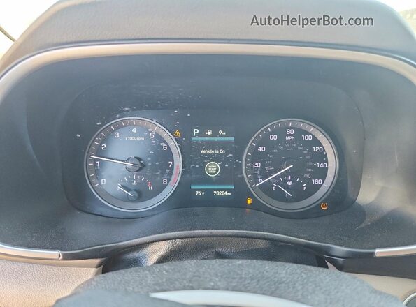 KM8J33AL5KU855189 2019 HYUNDAI TUCSON Черный Вид щитка приборов