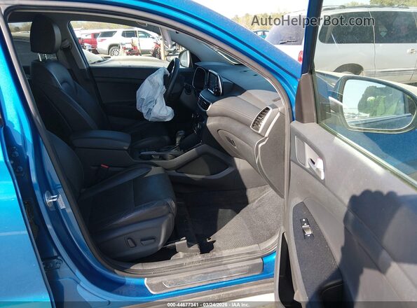 KM8J33ALXMU325738 2021 HYUNDAI TUCSON Blue Widok wnętrza z przodu