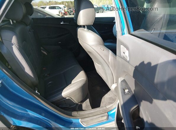 KM8J33ALXMU325738 2021 HYUNDAI TUCSON Blue Widok naklejki z numerem VIN