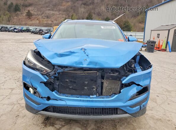 KM8J3CA25GU229253 2016 HYUNDAI TUCSON Blue Widok z przodu