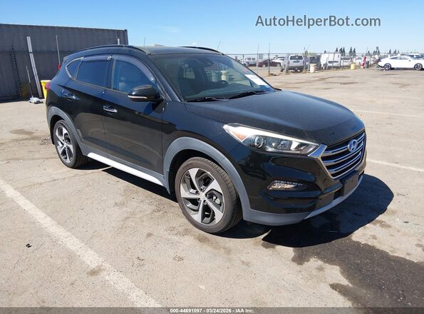KM8J3CA28JU651007 2018 HYUNDAI TUCSON Черный Передняя правая четверть