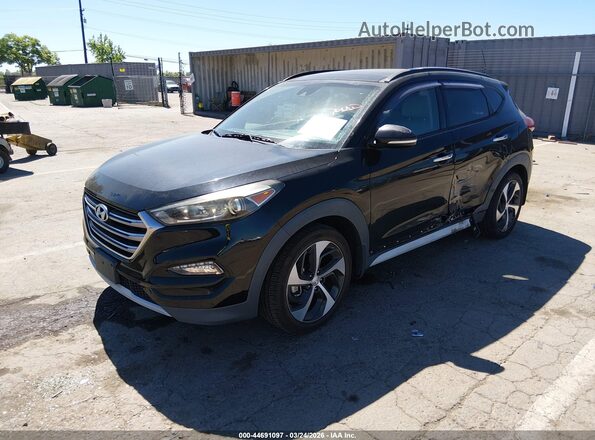 KM8J3CA28JU651007 2018 HYUNDAI TUCSON Черный Передняя левая четверть