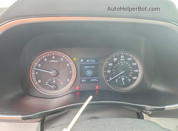 KM8J3CA46KU073069 2019 HYUNDAI TUCSON White Vista del cuadro de instrumentos