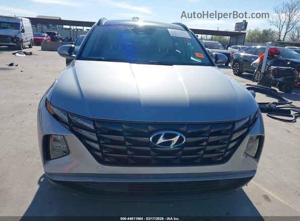 KM8JFCA11PU093508 2023 HYUNDAI TUCSON HYBRID Серебряный Вид задней части салона