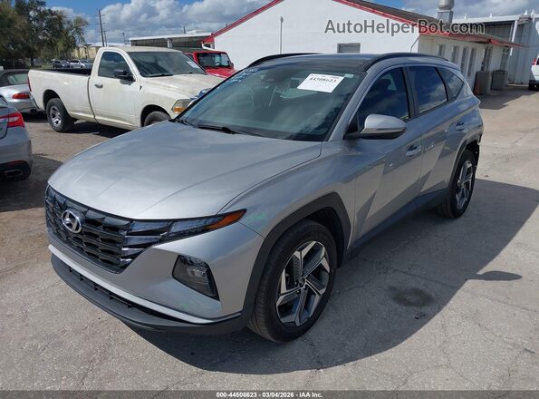 KM8JFCA18NU012520 2022 HYUNDAI TUCSON HYBRID Серебряный Передняя левая четверть