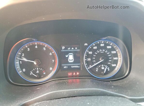 KM8K12AA0LU555564 2020 HYUNDAI KONA Серый Вид щитка приборов