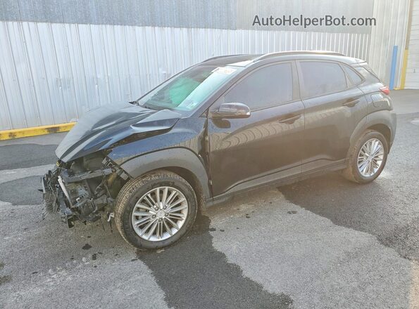 KM8K2CAA3KU357692 2019 HYUNDAI KONA Черный Передняя левая четверть