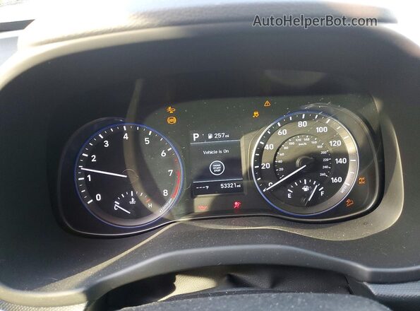 KM8K2CAA3KU357692 2019 HYUNDAI KONA Черный Вид щитка приборов