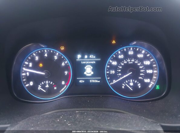 KM8K2CAA6LU563767 2020 HYUNDAI KONA Black Vista de los asientos traseros