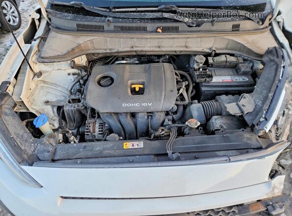 KM8K2CAA7JU074808 2018 HYUNDAI KONA Белый Вид подкапотного пространства