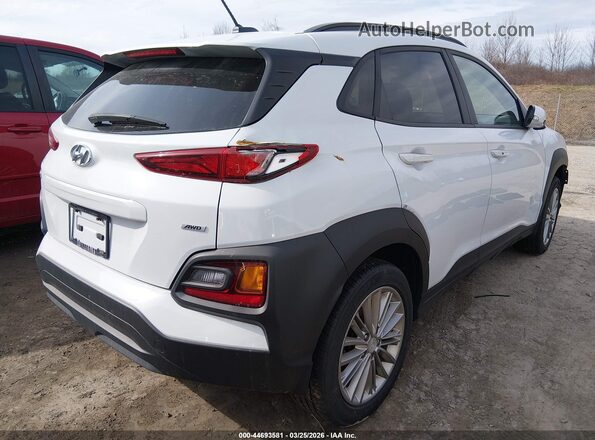 KM8K2CAA7KU334853 2019 HYUNDAI KONA White უკანა მარჯვენა