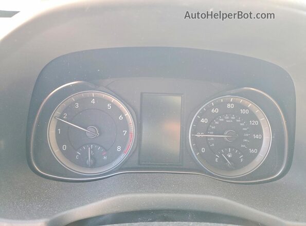 KM8K33A57LU462964 2020 HYUNDAI KONA Red Вид щитка приладів