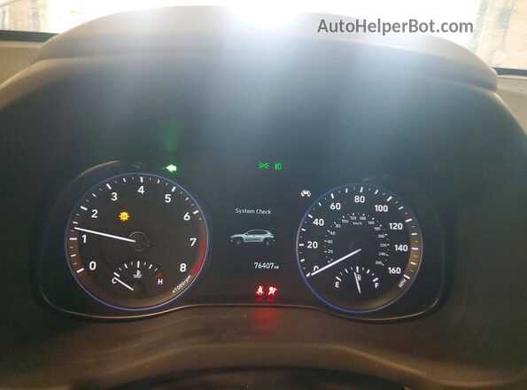 KM8K3CA50KU242192 2019 HYUNDAI KONA Синий Вид щитка приборов