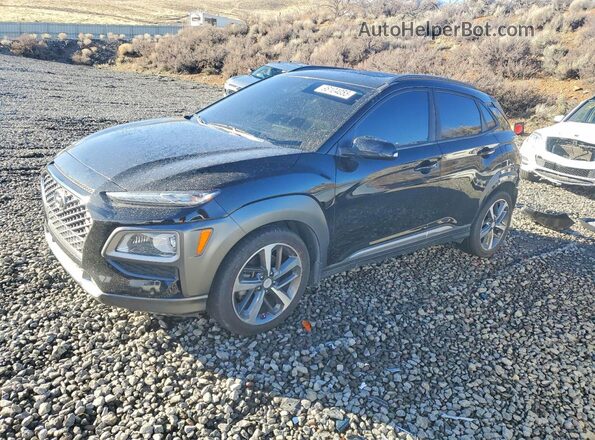 KM8K3CA59KU218831 2019 HYUNDAI KONA Черный Передняя левая четверть