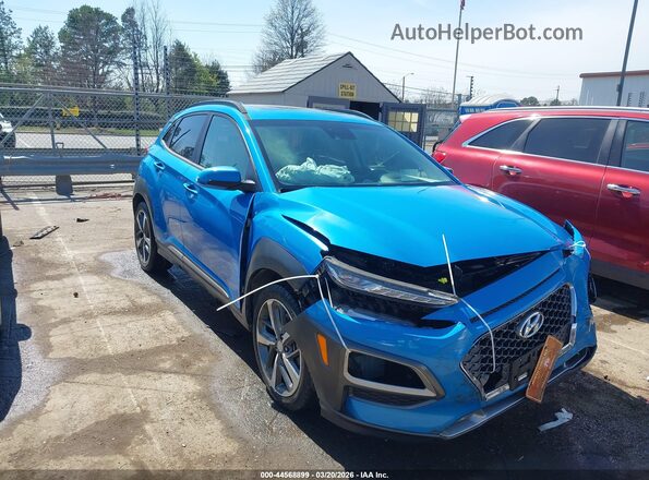 KM8K53A52LU487748 2020 HYUNDAI KONA Синий Передняя правая четверть