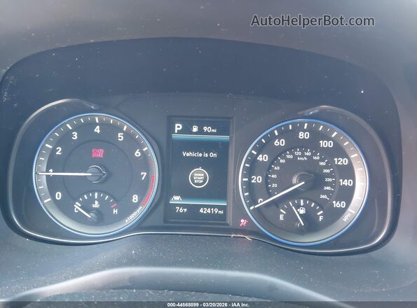KM8K53A52LU487748 2020 HYUNDAI KONA Синий Вид задних сидений