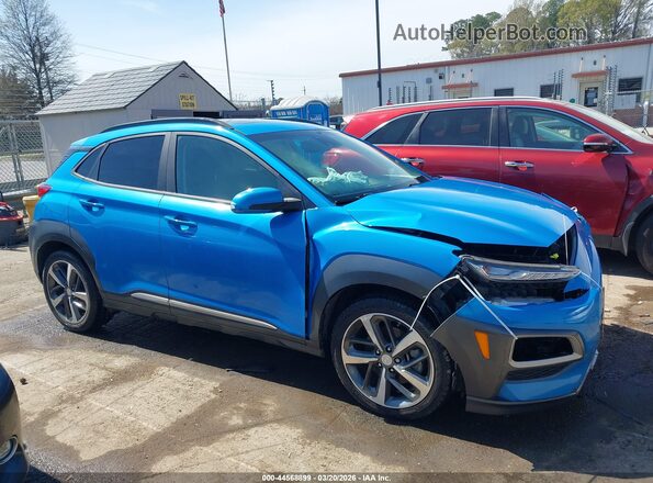 KM8K53A52LU487748 2020 HYUNDAI KONA Синий Панорамный вид салона 360°