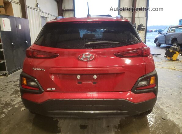 KM8K62AA4JU178588 2018 HYUNDAI KONA Красный Вид сзади
