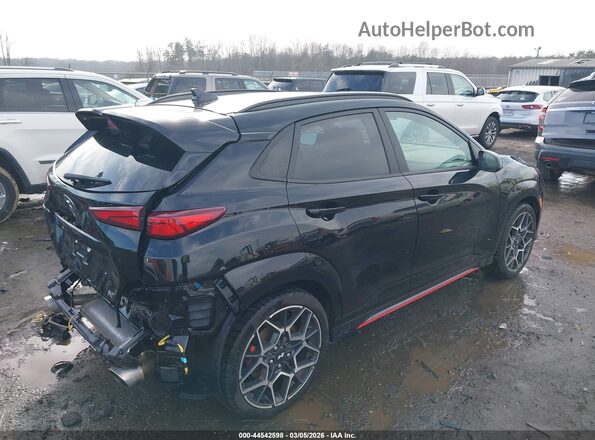 KM8KH3AC3NU004213 2022 HYUNDAI KONA N Black Задня права чверть