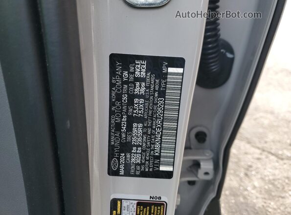 KM8KN4DEXRU295293 2024 HYUNDAI IONIQ Серый Вид наклейки с VIN-кодом