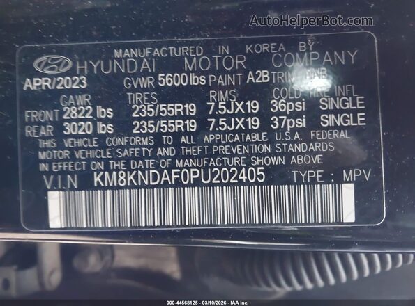 KM8KNDAF0PU202405 2023 HYUNDAI IONIQ 5 Черный Вид подкапотного пространства