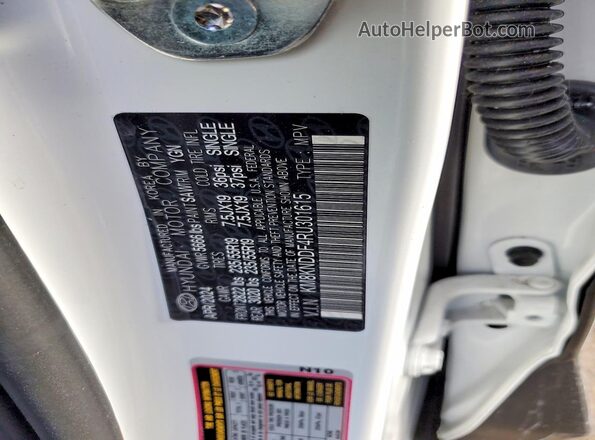 KM8KNDDF4RU301615 2024 HYUNDAI IONIQ White Widok wnętrza 360 stopni