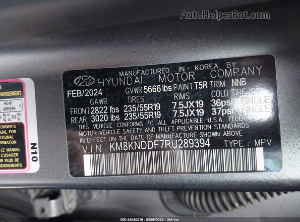 KM8KNDDF7RU289394 2024 HYUNDAI IONIQ 5 Серый Вид подкапотного пространства
