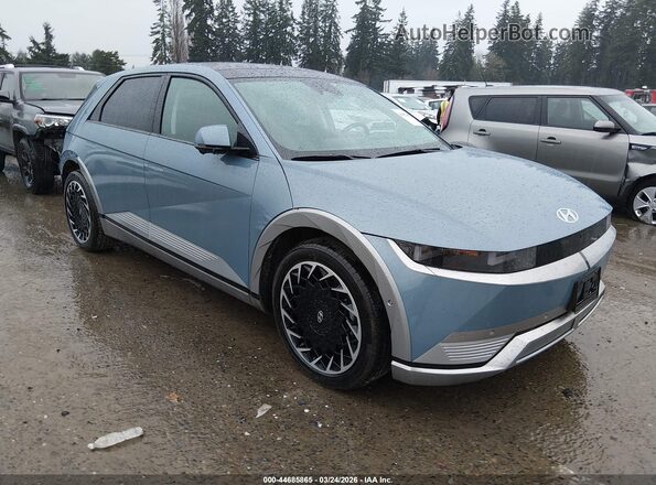 KM8KRDDF4RU333565 2024 HYUNDAI IONIQ 5 Синий Передняя правая четверть