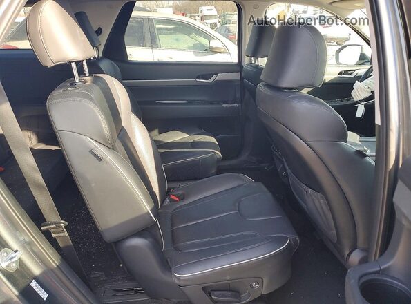 KM8R3DGE3PU554526 2023 HYUNDAI PALISADE Gray Widok wnętrza z tyłu