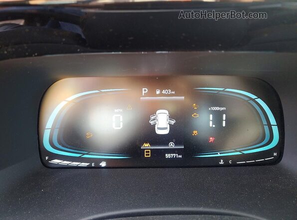 KM8R3DGE3PU554526 2023 HYUNDAI PALISADE Gray Widok zestawu wskaźników
