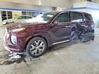 2021 Hyundai Palisade Limited Burgundy vin: KM8R54HE4MU205444