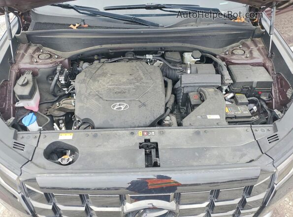 KM8R5DGEXPU630026 2023 HYUNDAI PALISADE Purple Widok komory silnika