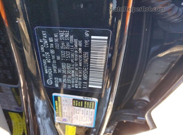 KM8R5DHE1LU142656 2020 HYUNDAI PALISADE Черный Вид наклейки с VIN-кодом