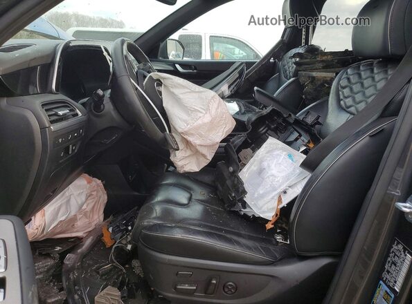 KM8R5DHE9LU062375 2020 HYUNDAI PALISADE Серый Вид салона спереди