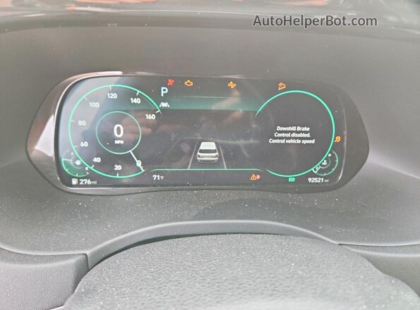 KM8R5DHEXMU212429 2021 HYUNDAI PALISADE Серый Вид щитка приборов