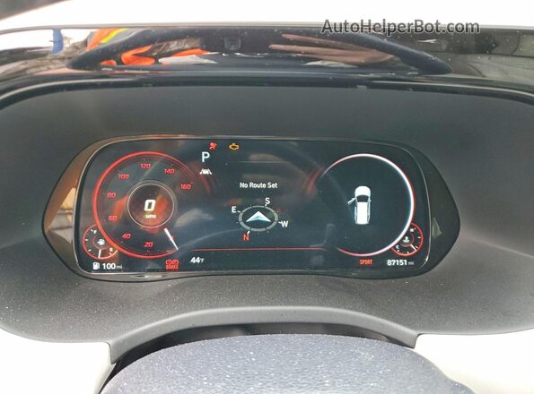 KM8R74HE2MU307724 2021 HYUNDAI PALISADE Blue Instrument cluster view