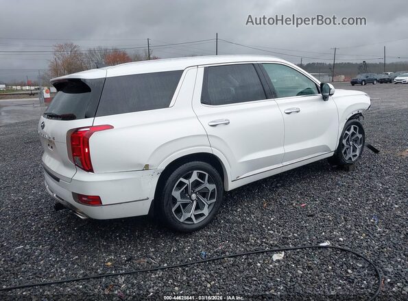 KM8R74HEXNU433931 2022 HYUNDAI PALISADE Белый Задняя правая четверть