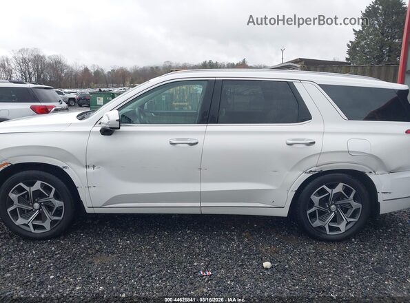 KM8R74HEXNU433931 2022 HYUNDAI PALISADE Белый Панорамный вид салона 360°