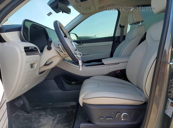 KM8R7DGEXRU732925 2024 HYUNDAI PALISADE Серый Вид салона спереди