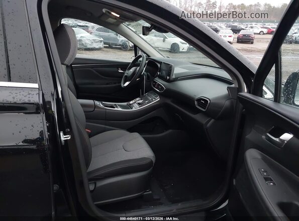 KM8S2DA15NU018507 2022 HYUNDAI SANTA FE HYBRID BLUE Black Вид салону спереду