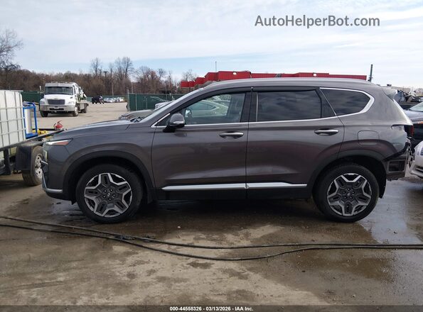 KM8S3DA11NU044664 2022 HYUNDAI SANTA FE HYBRID Gray Widok wnętrza 360 stopni
