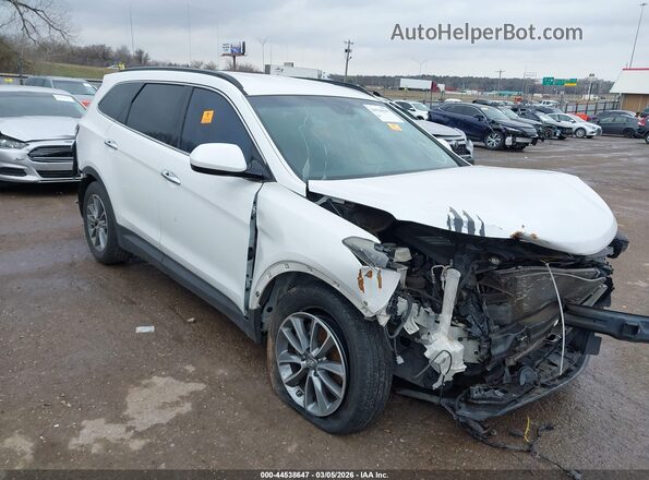 KM8SM4HF2HU175685 2017 HYUNDAI SANTA FE Белый Передняя правая четверть