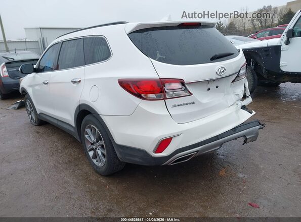 KM8SM4HF2HU175685 2017 HYUNDAI SANTA FE Белый Задняя левая четверть