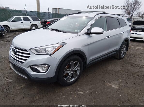 KM8SMDHF2GU135153 2016 HYUNDAI SANTA FE Серебряный Передняя левая четверть